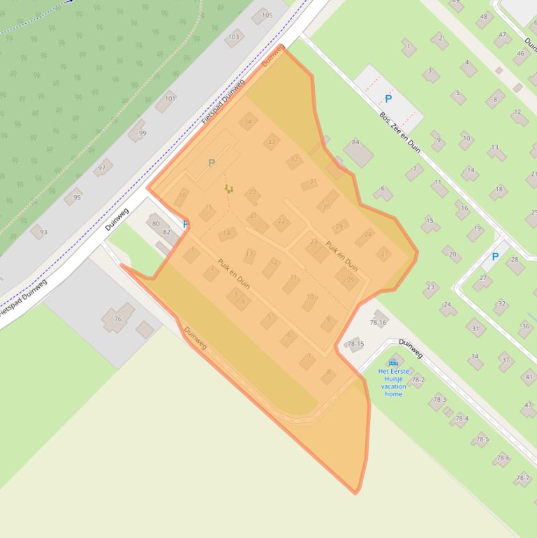 Kaart van postcodegebied 2204BW.