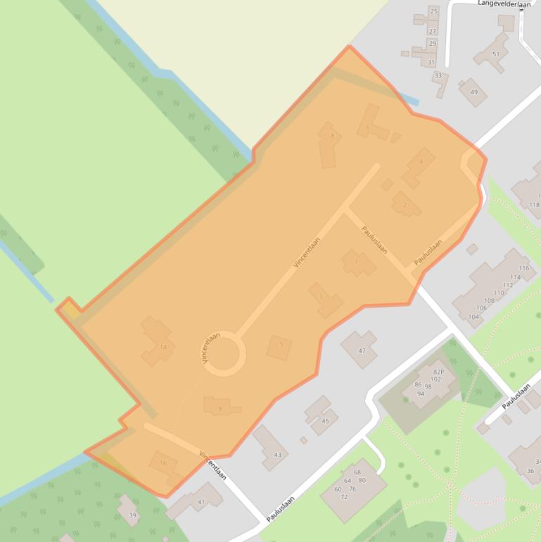 Kaart van postcodegebied 2204CD.