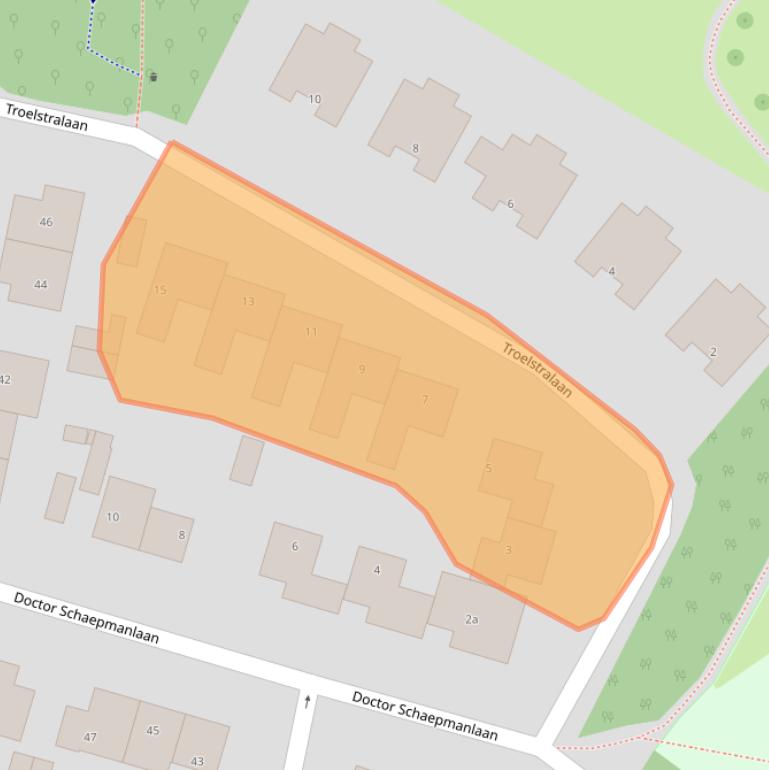 Kaart van postcodegebied 2211AP.