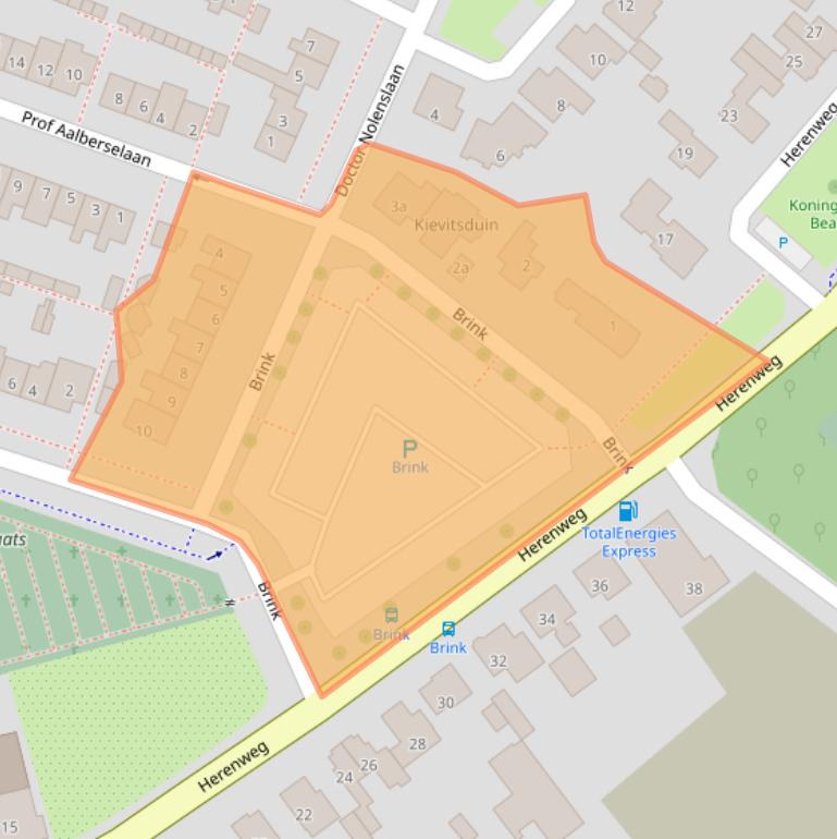 Kaart van postcodegebied 2211BK.