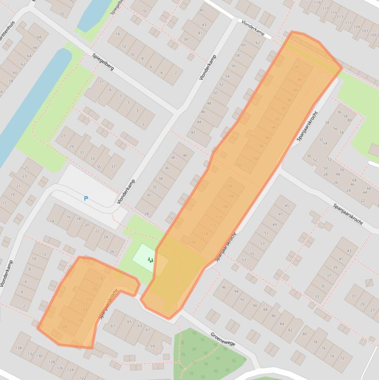 Kaart van postcodegebied 2211ER.