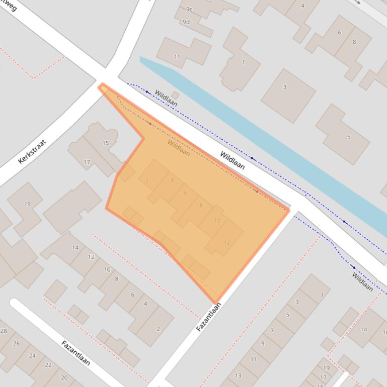 Kaart van postcodegebied 2211KA.