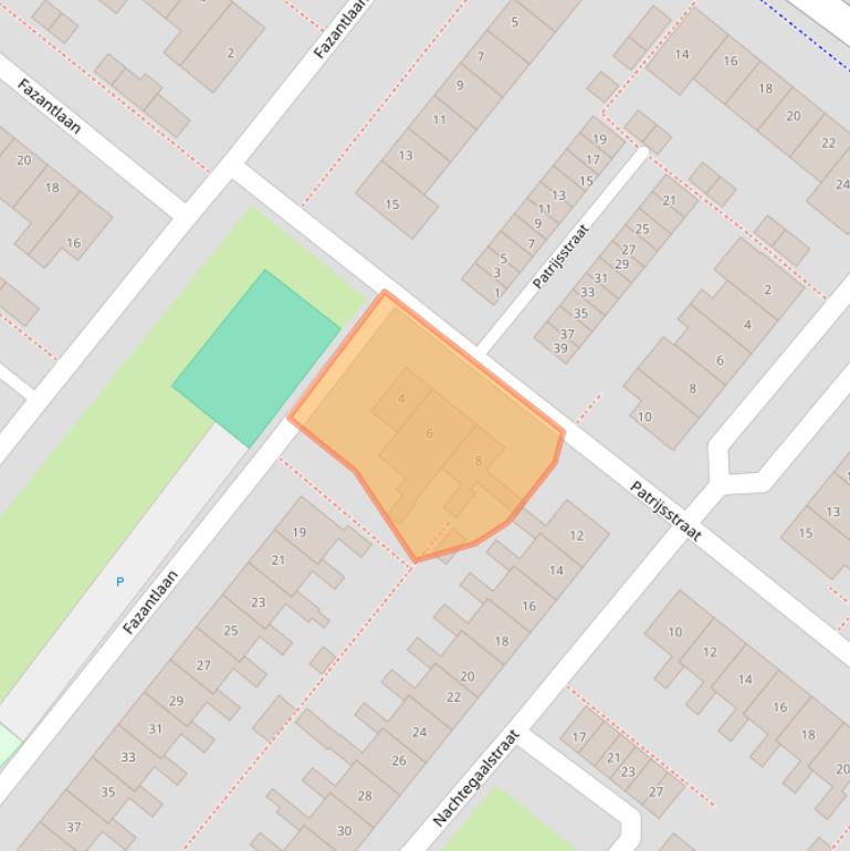 Kaart van postcodegebied 2211KD.