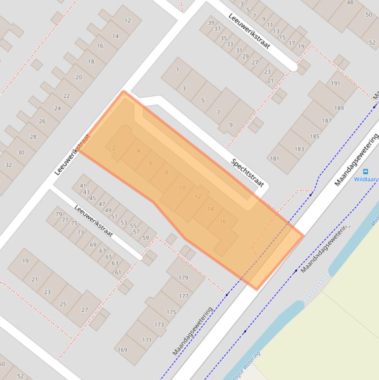 Kaart van postcodegebied 2211KL.