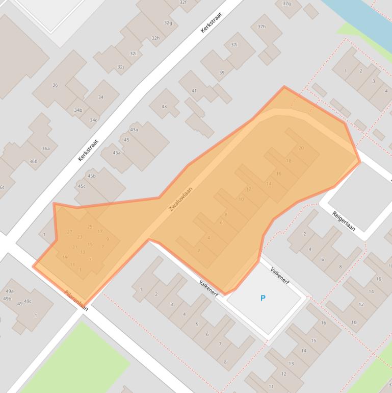 Kaart van postcodegebied 2211LD.