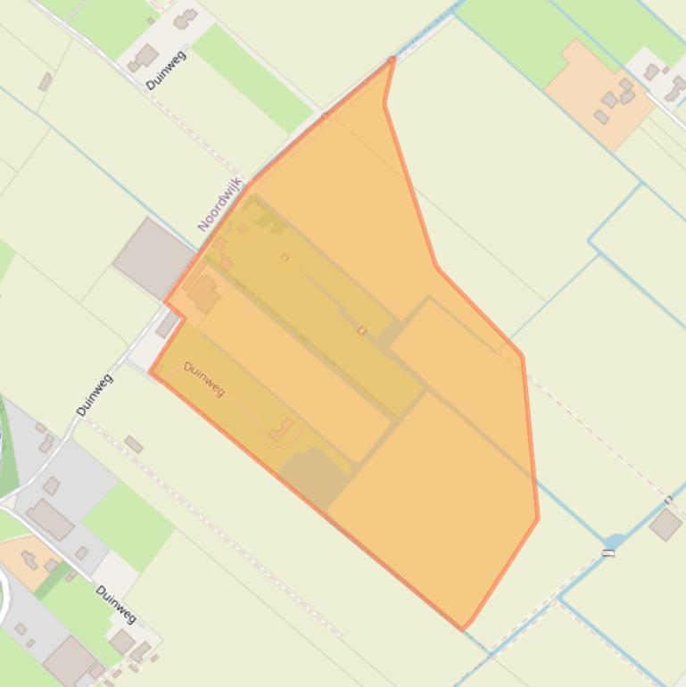 Kaart van postcodegebied 2211LZ.