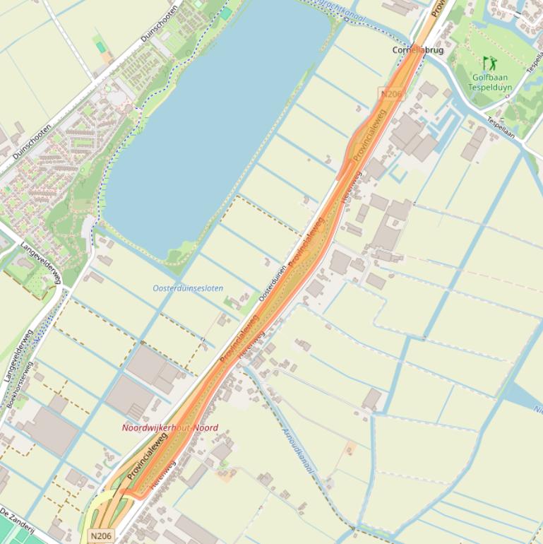 Kaart van postcodegebied 2211NX.