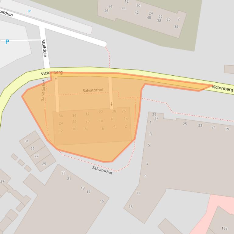 Kaart van postcodegebied 2211SR.