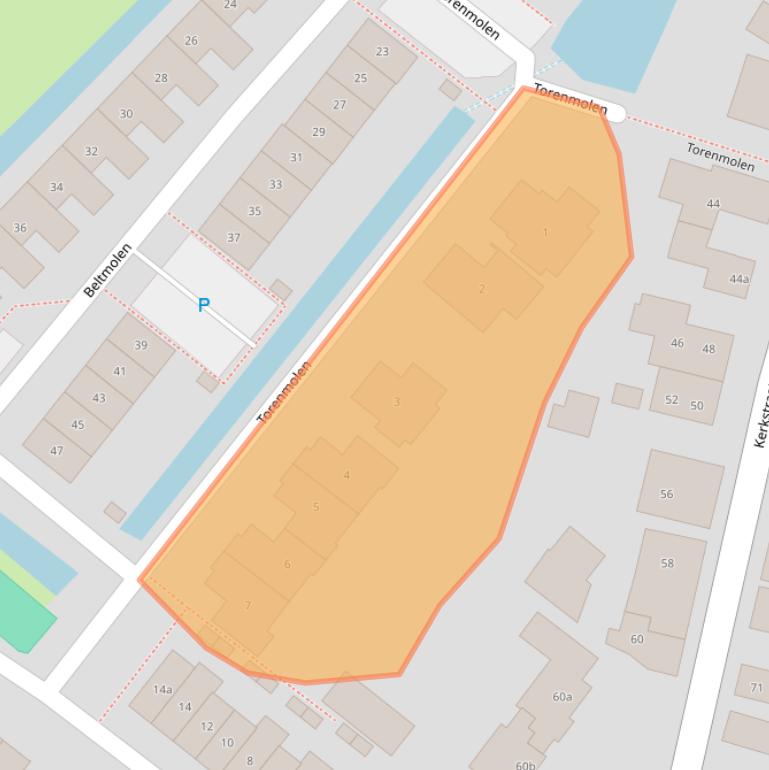 Kaart van postcodegebied 2211SV.