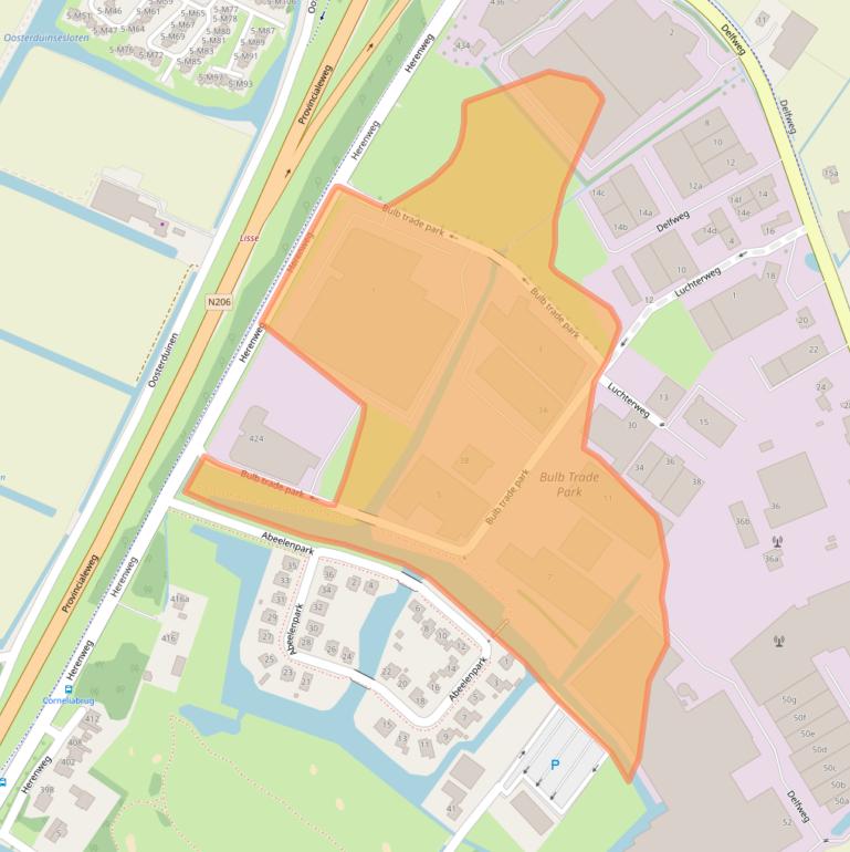 Kaart van postcodegebied 2211SW.