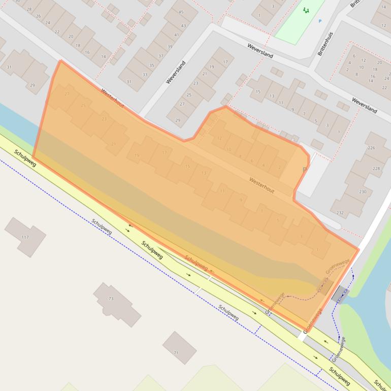 Kaart van postcodegebied 2211TV.