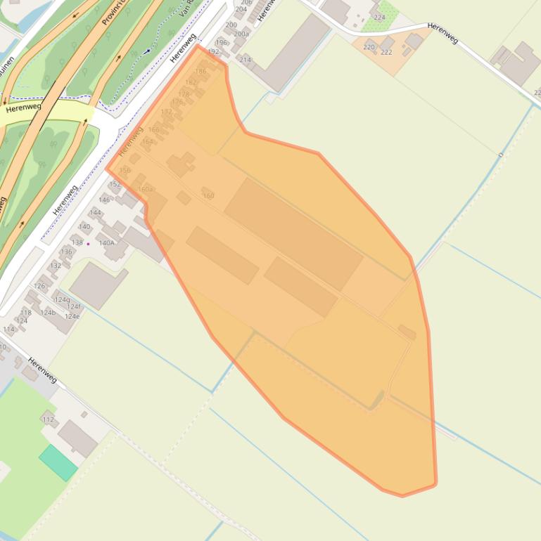 Kaart van postcodegebied 2211VB.