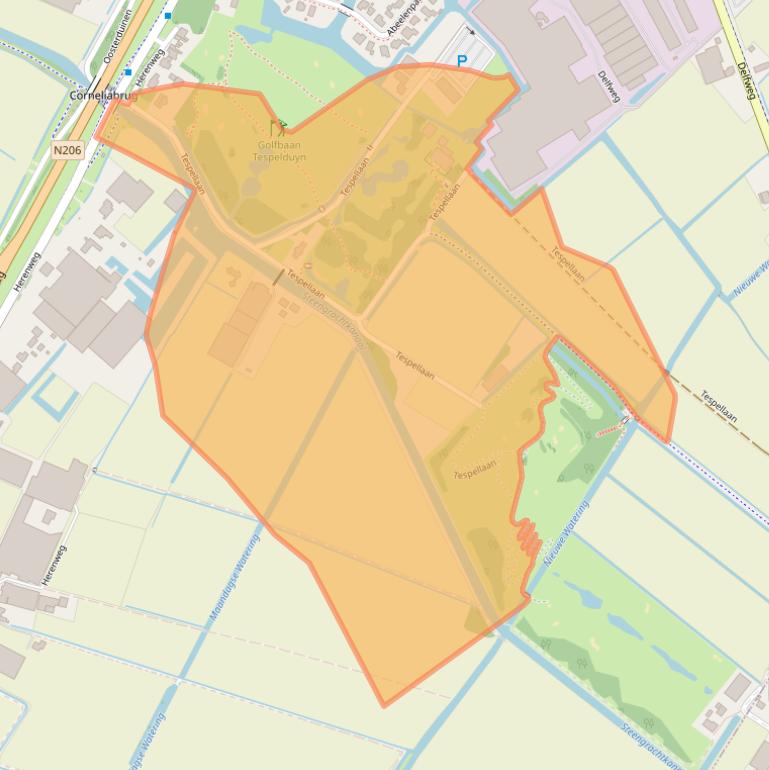 Kaart van postcodegebied 2211VT.