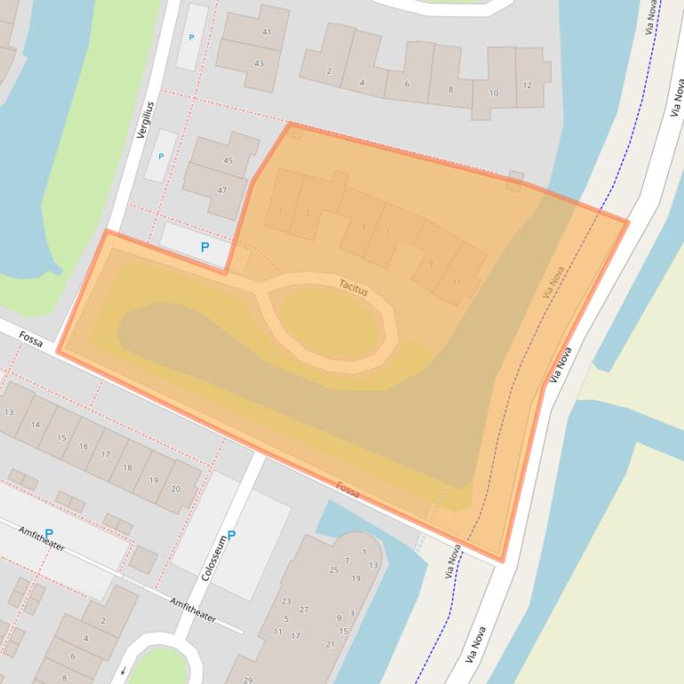 Kaart van postcodegebied 2211WM.