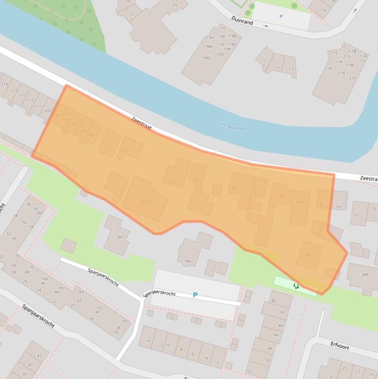 Kaart van postcodegebied 2211XD.