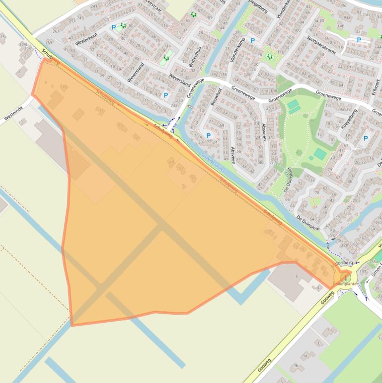 Kaart van postcodegebied 2211XL.