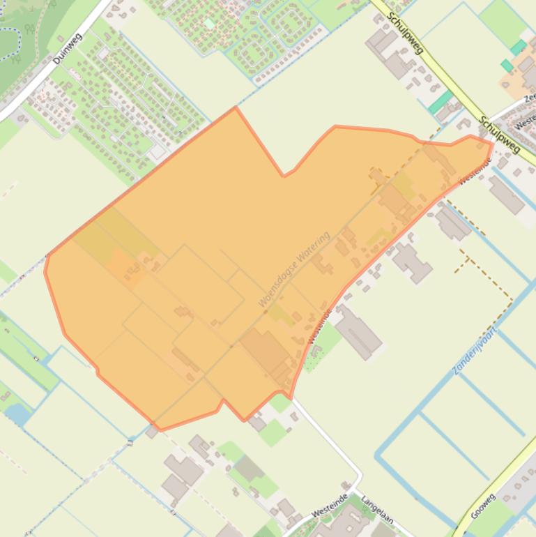 Kaart van postcodegebied 2211XP.