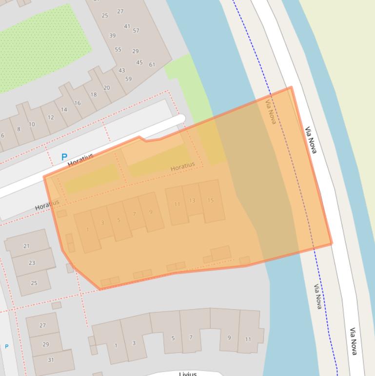 Kaart van postcodegebied 2211ZK.