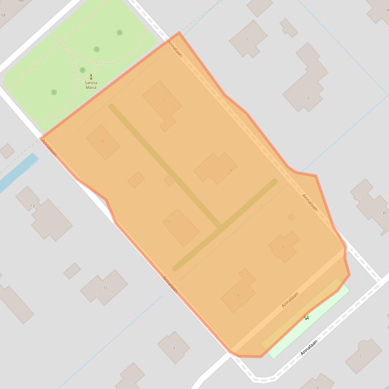 Kaart van postcodegebied 2212AA.