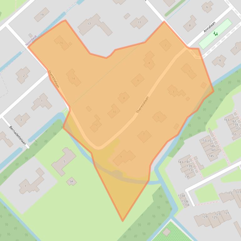 Kaart van postcodegebied 2212AH.