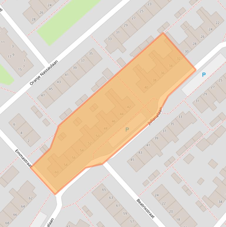 Kaart van postcodegebied 2215HD.