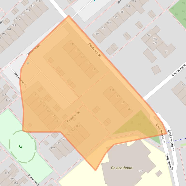 Kaart van postcodegebied 2215JD.