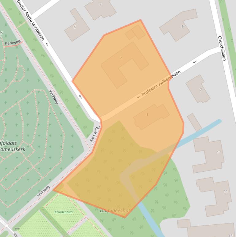 Kaart van postcodegebied 2215PK.