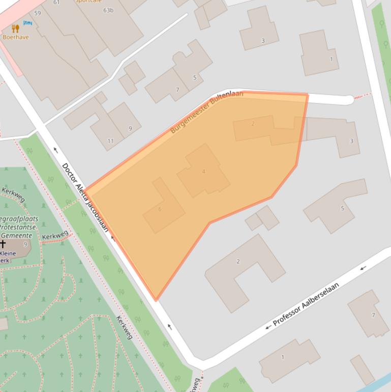 Kaart van postcodegebied 2215PM.