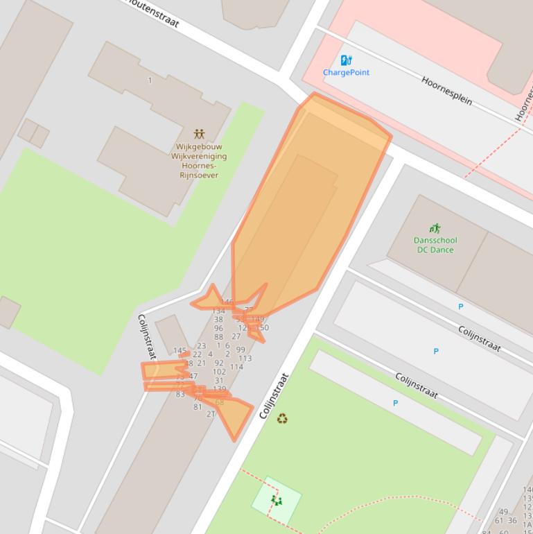 Kaart van postcodegebied 2221AG.