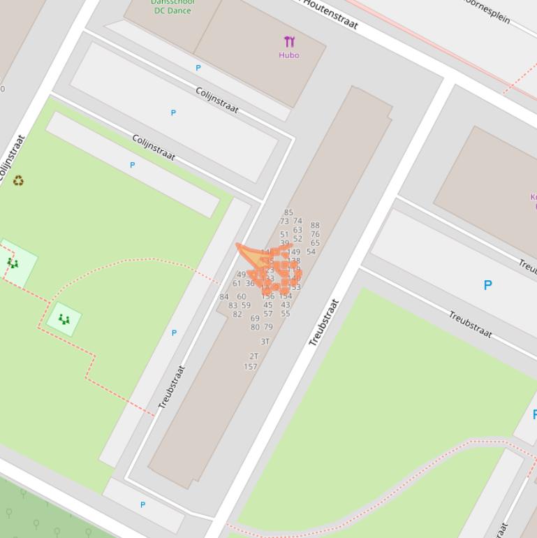 Kaart van postcodegebied 2221AL.