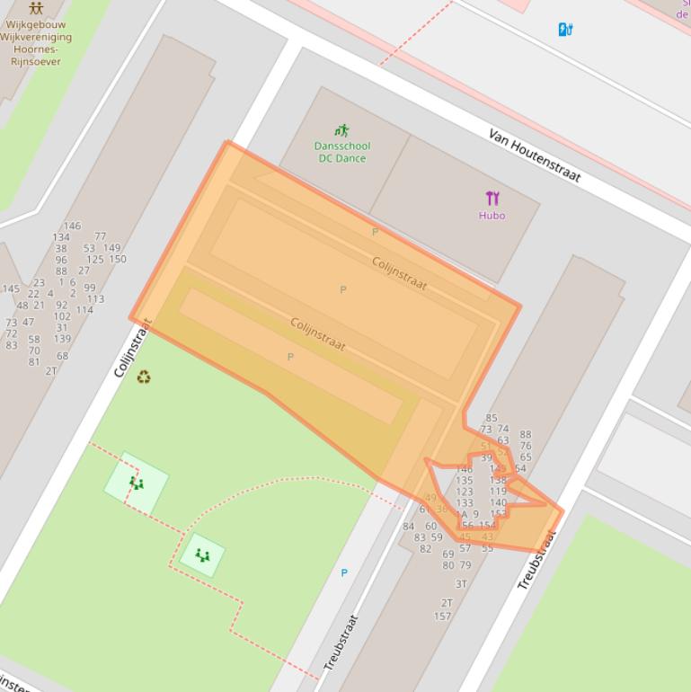 Kaart van postcodegebied 2221AM.