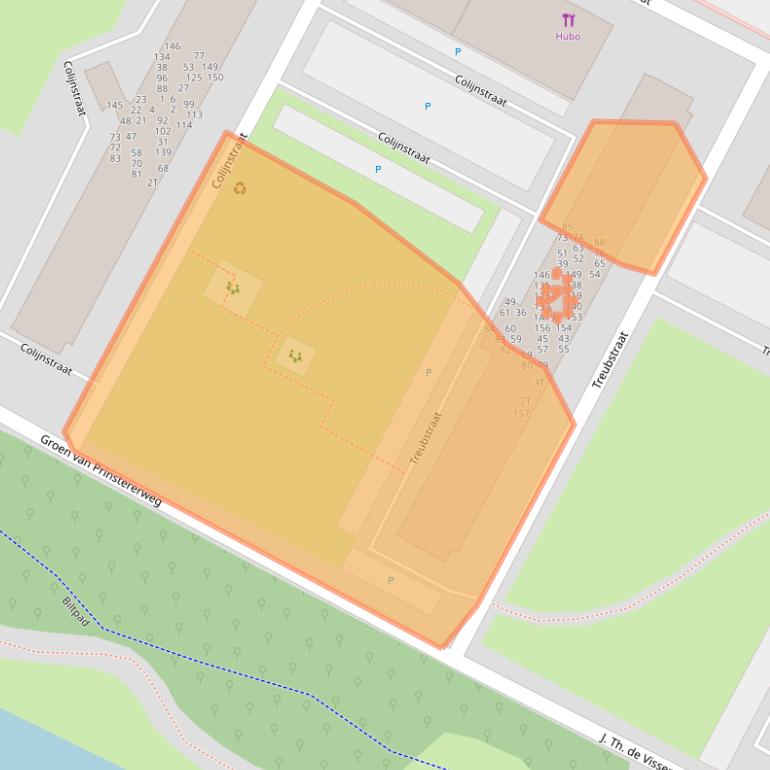 Kaart van postcodegebied 2221AP.