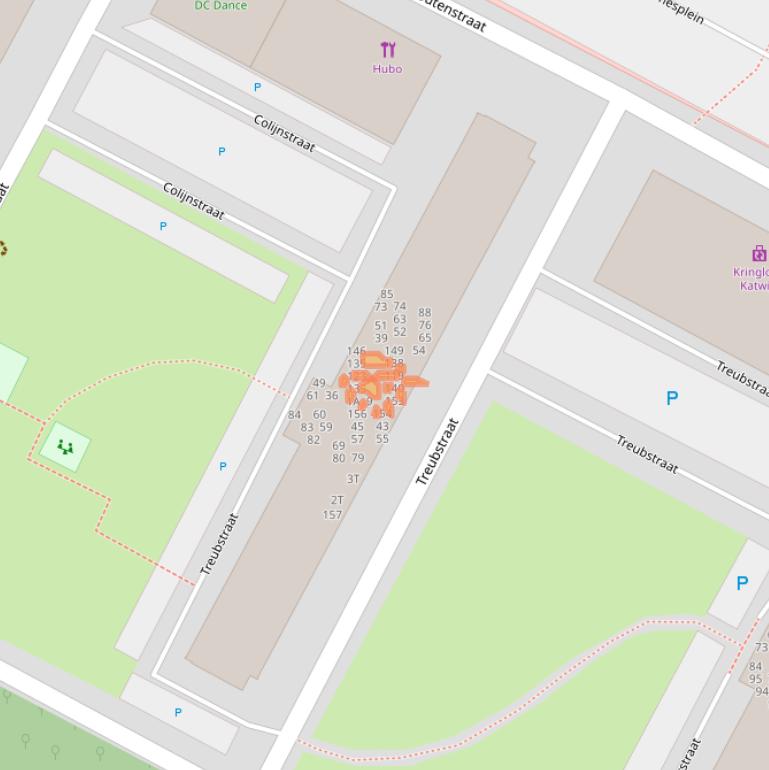 Kaart van postcodegebied 2221AR.