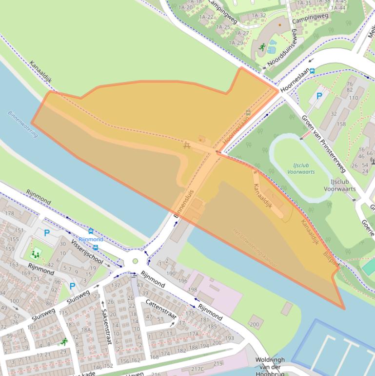 Kaart van postcodegebied 2221CG.