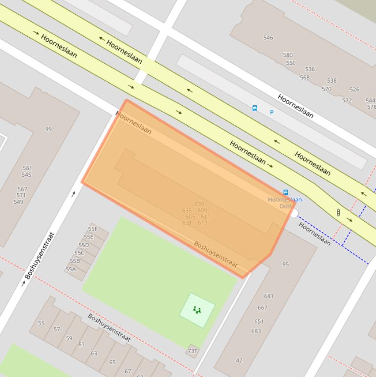 Kaart van postcodegebied 2221GH.