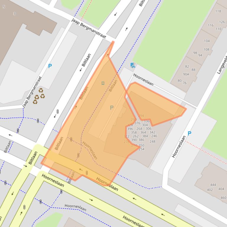 Kaart van postcodegebied 2221GV.