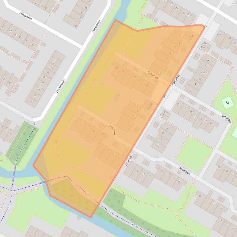 Kaart van postcodegebied 2221JC.