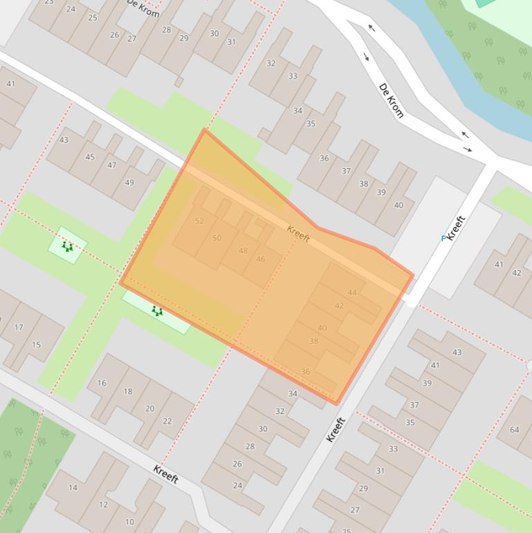 Kaart van postcodegebied 2221KH.