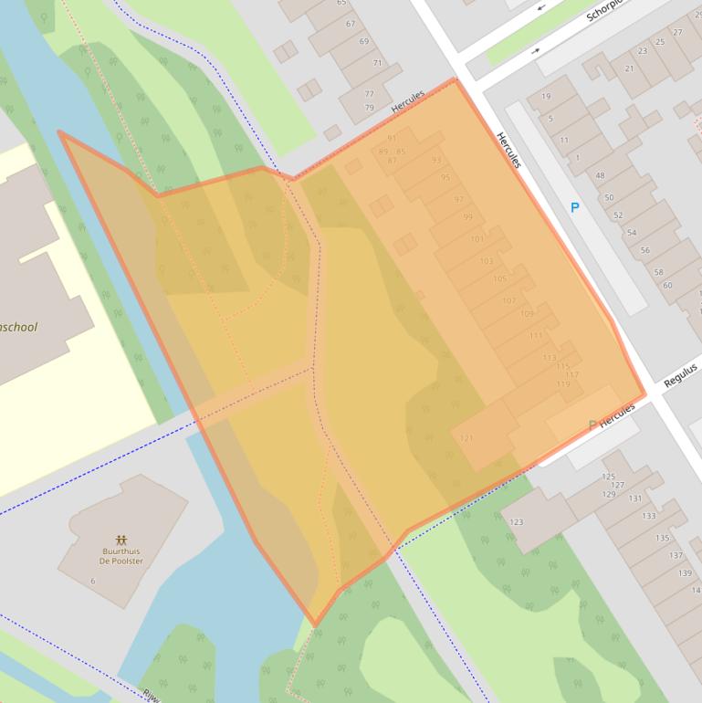 Kaart van postcodegebied 2221MA.