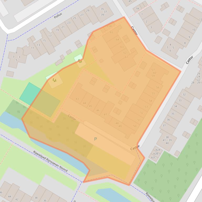 Kaart van postcodegebied 2221MN.