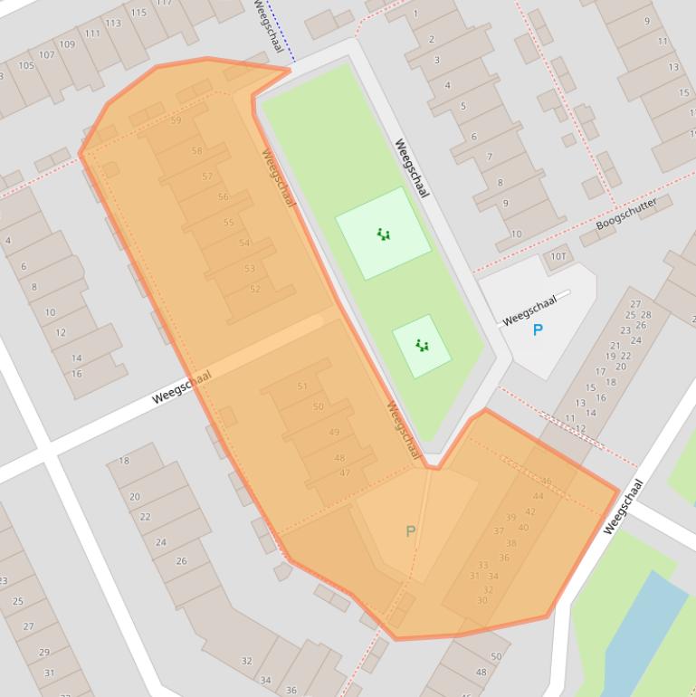 Kaart van postcodegebied 2221NJ.