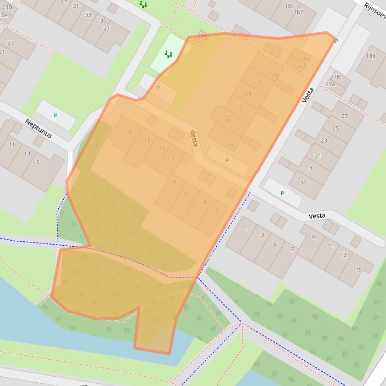 Kaart van postcodegebied 2221PG.