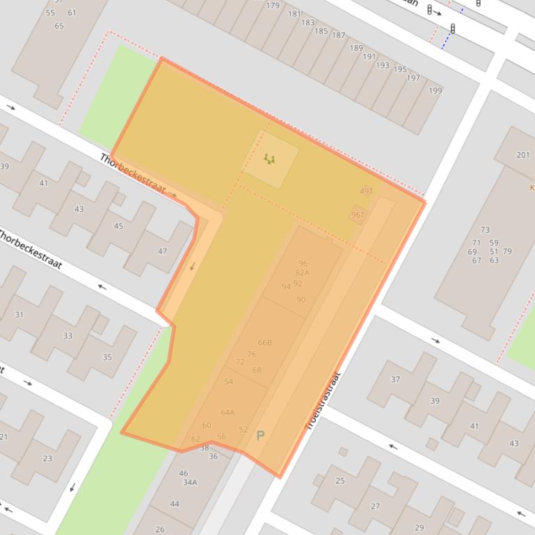 Kaart van postcodegebied 2221RL.