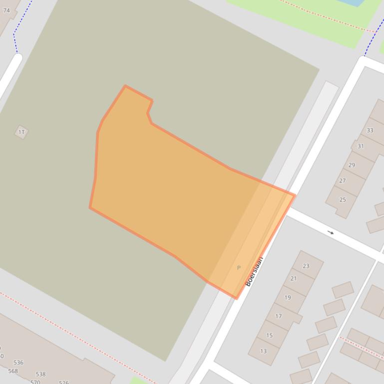 Kaart van postcodegebied 2221TN.