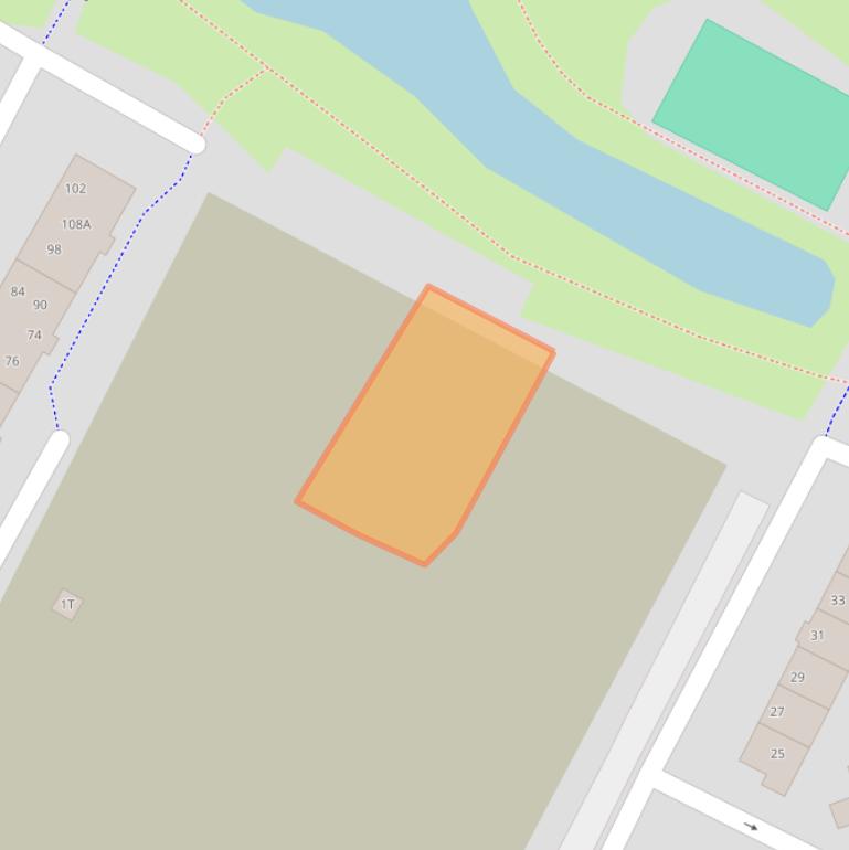 Kaart van postcodegebied 2221TX.