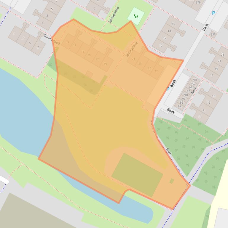 Kaart van postcodegebied 2221VK.