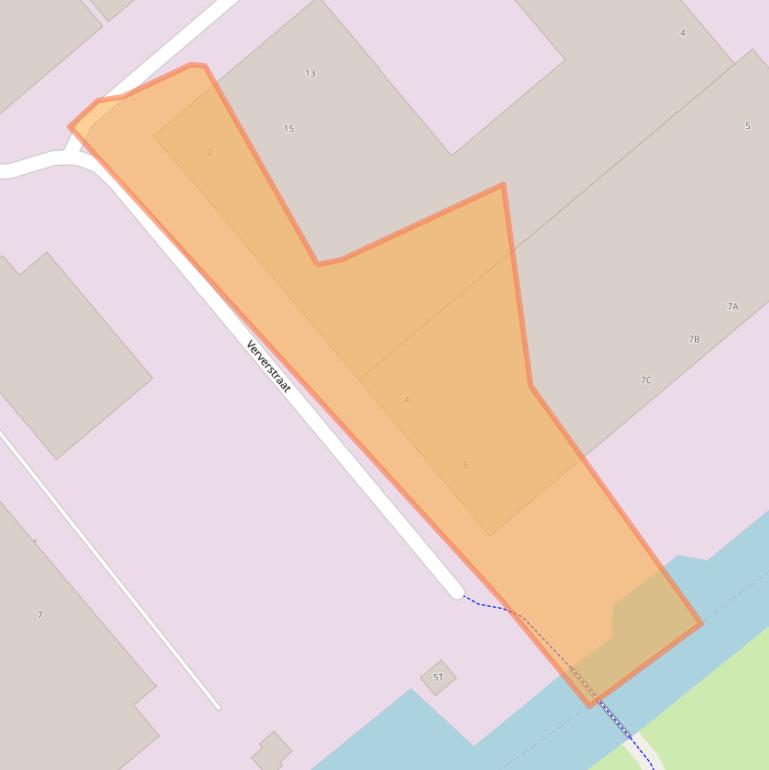 Kaart van postcodegebied 2222BB.