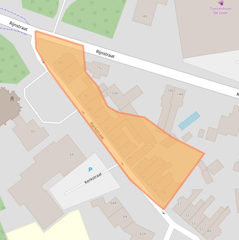 Kaart van postcodegebied 2223AH.