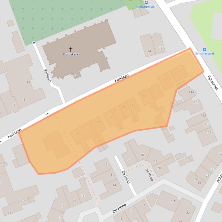 Kaart van postcodegebied 2223AM.