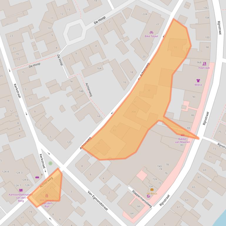 Kaart van postcodegebied 2223BD.